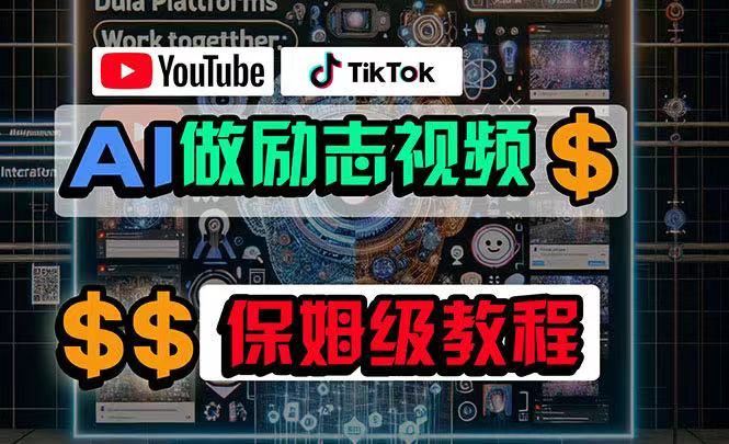 利用AI制作励志视频，在YouTube和TikTok赚钱，小白可做（附工具）-想要创业网