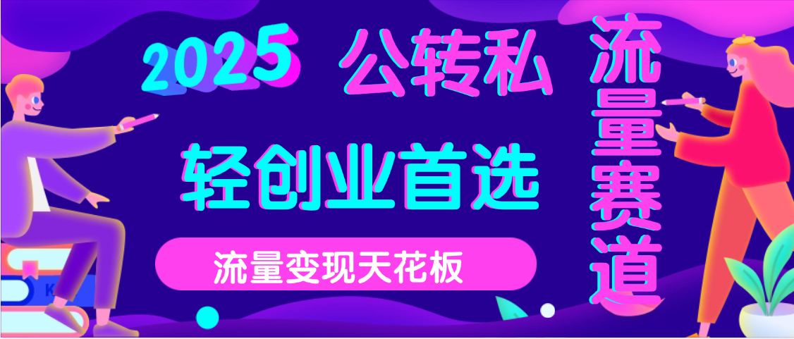 2025年流量天花板,公域转私域,当天可变现-想要创业网