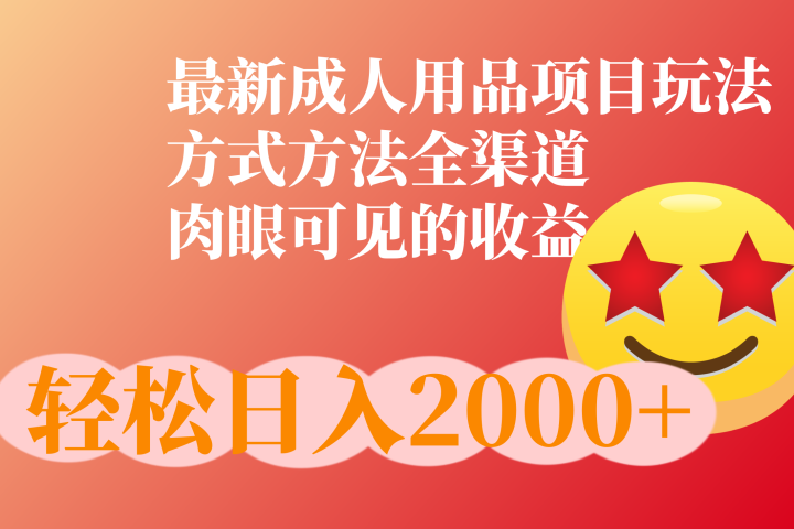 成人用品项目最新玩法，方式方法全渠道-想要创业网