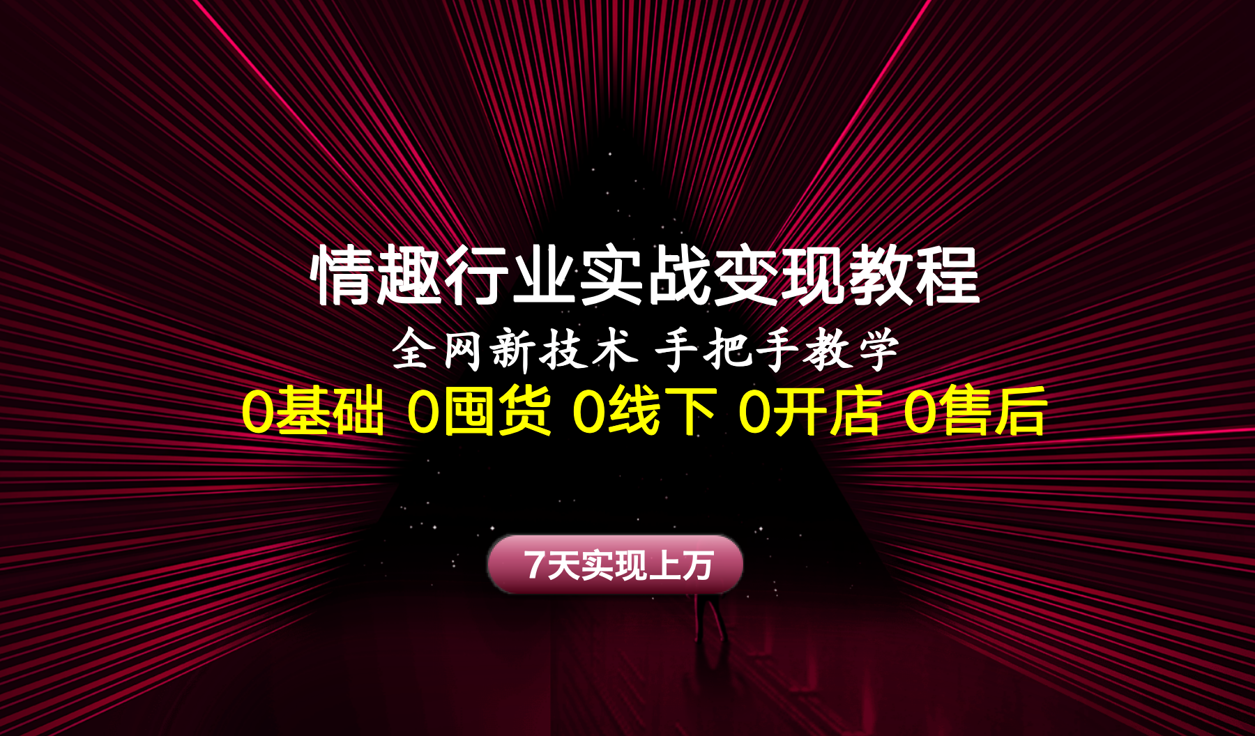 图片[1]-情趣行业实战变现教程，全网新技术，手把手教学，7天实现上万-想要创业网