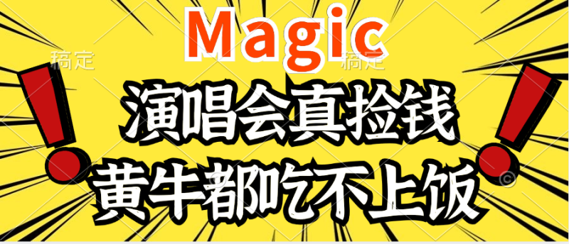 2024年最火爆的演唱会项目，最轻松的销售，让你躺着赚钱，日入1000-想要创业网