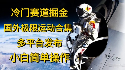 冷门赛道掘金，极限运动合集，多平台发布，小白简单操作-想要创业网