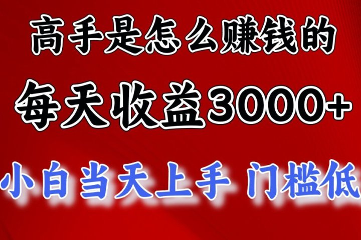 一天收益3000左右，长期项目，很稳定！-想要创业网