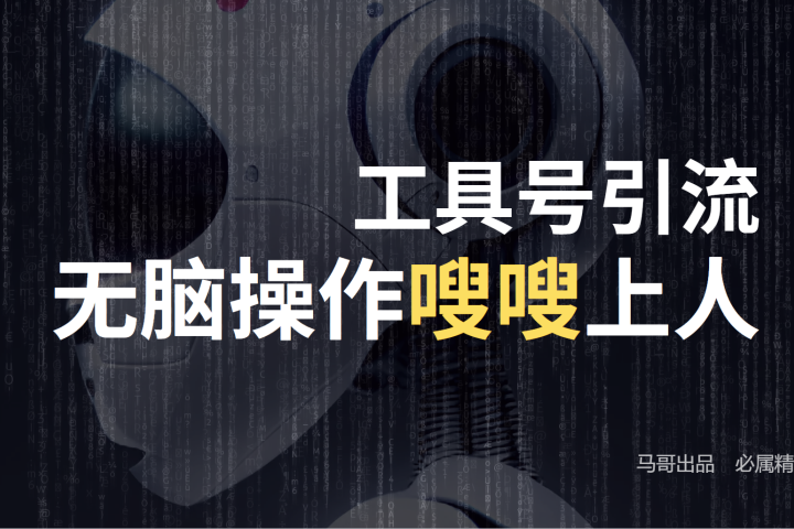 工具号高效引流法，嗖嗖上人，日引1000+，直接搬运，无脑操作-想要创业网