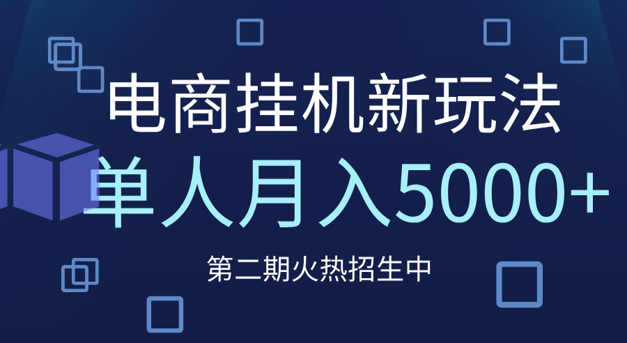 电商平台挂机新玩法，单人月入5000+攻略-想要创业网