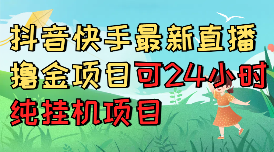 抖音快手最新直播撸金项目可24小时纯挂机项目-想要创业网
