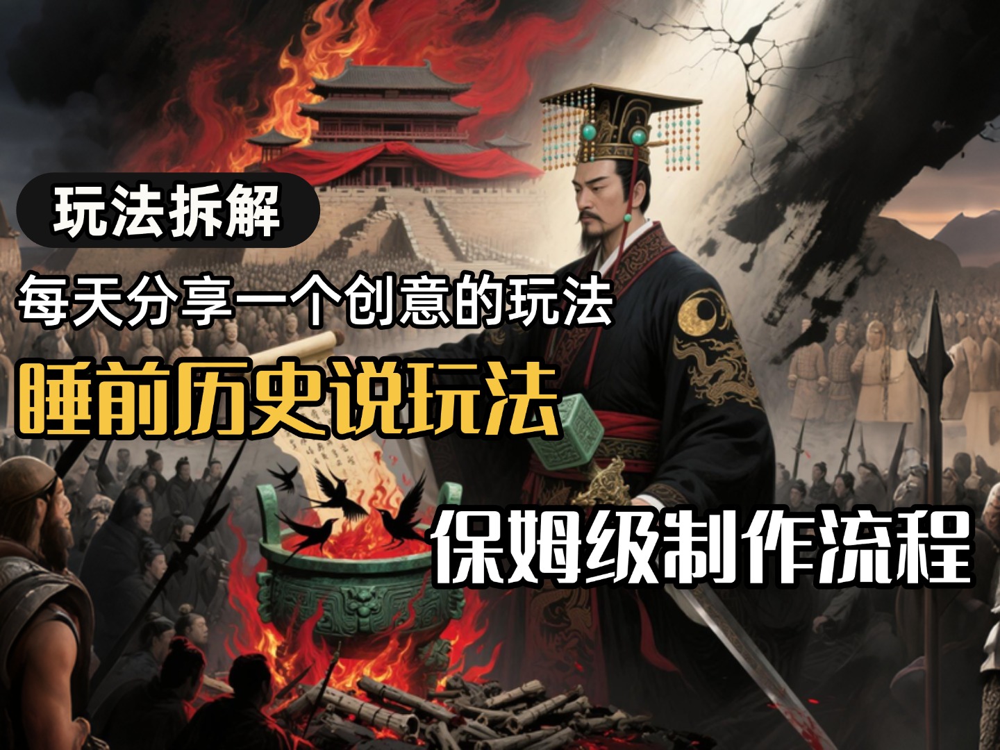 13条作品涨粉24.5万,全流程拆解睡前历史说,保姆级教程-想要创业网
