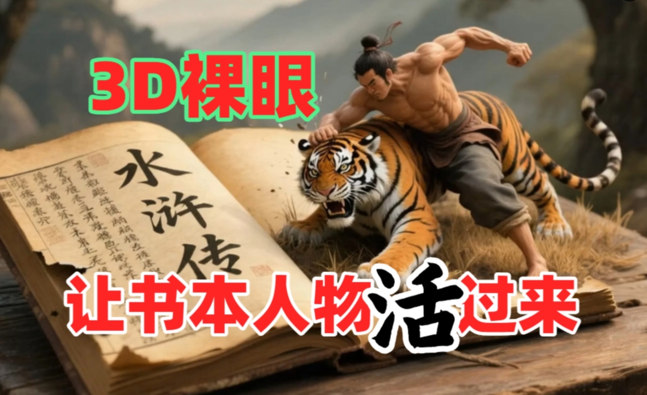 书本人物裸眼3D视频，一条视频收益过千，保姆级教程-想要创业网