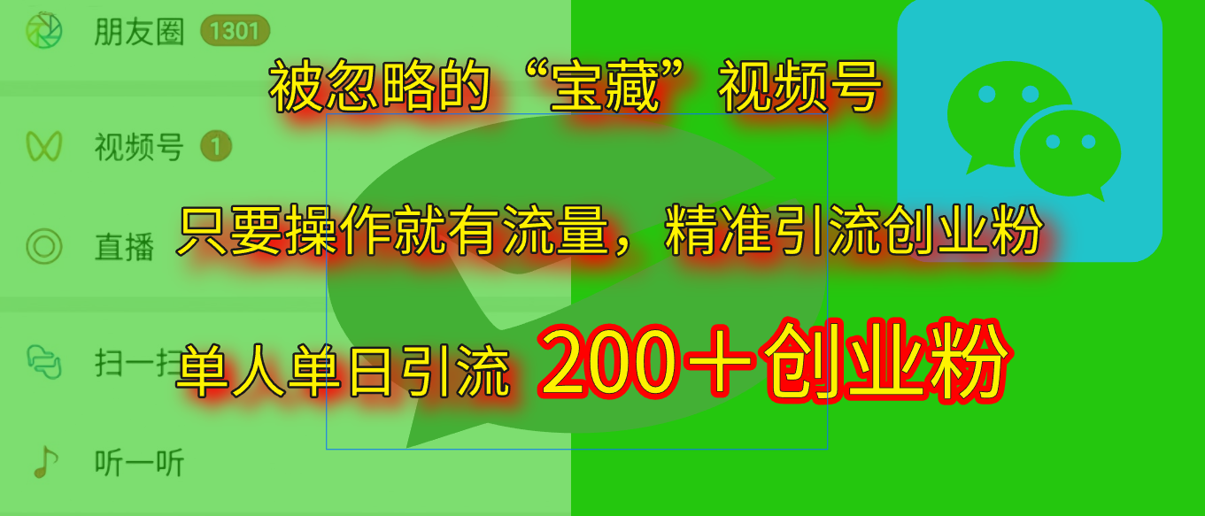 2025.5月最新被忽略的“宝藏”视频号,精准日引流200+-想要创业网