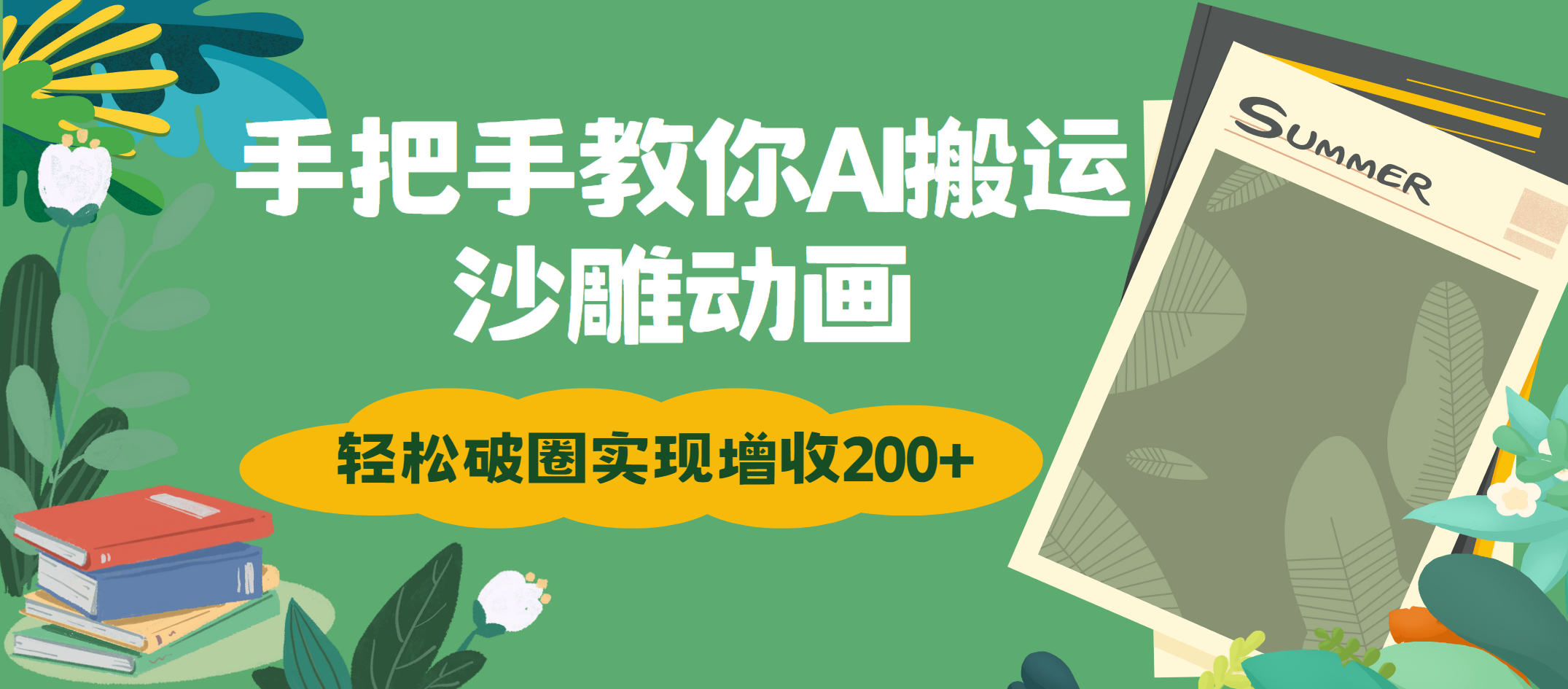 手把手教你用AI搬运沙雕动画轻松破圈实现增收200+-想要创业网
