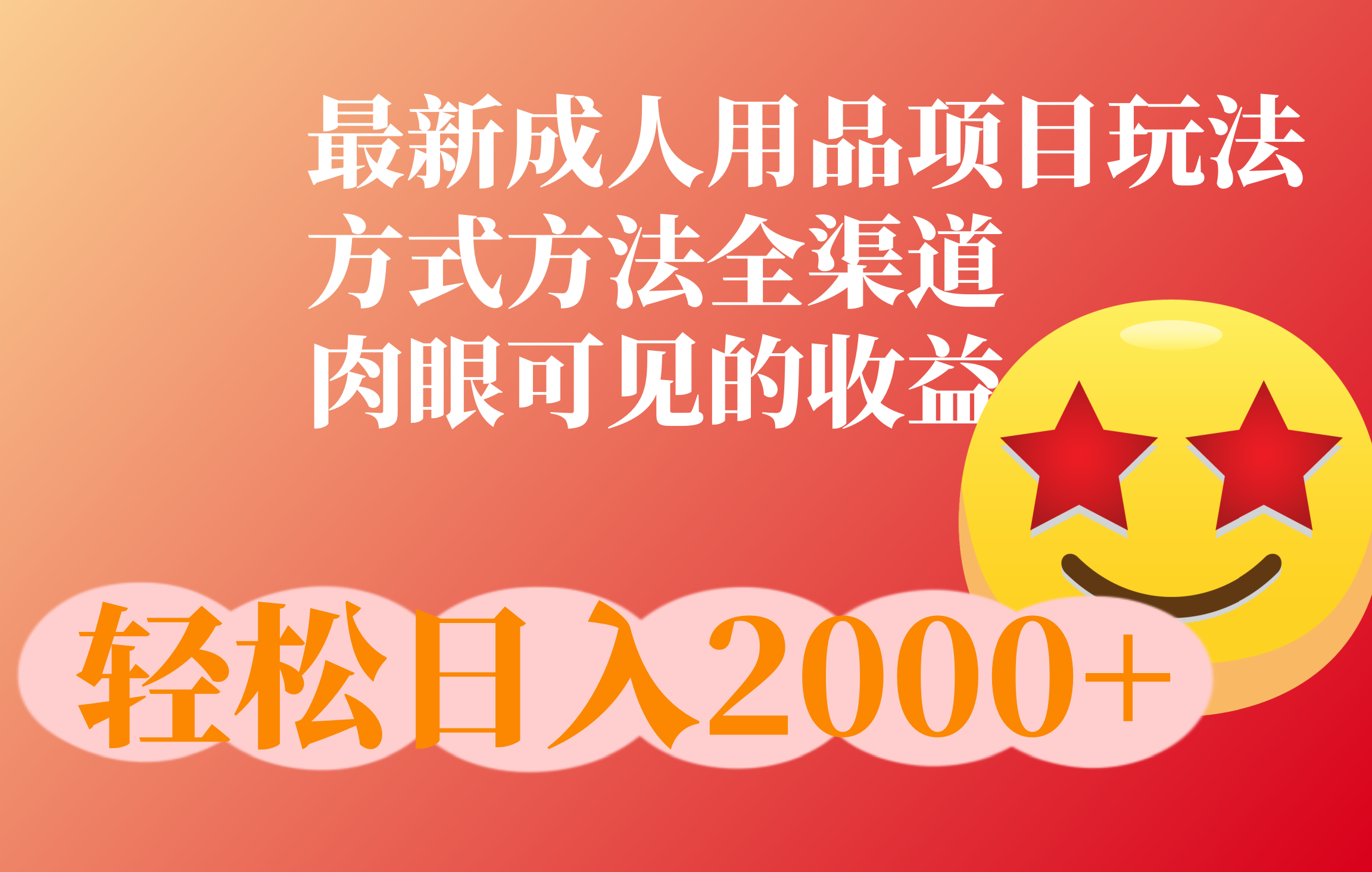 图片[1]-成人用品项目最新玩法，方式方法全渠道-想要创业网