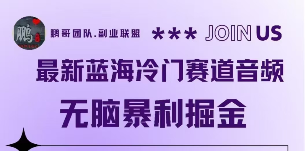 图片[1]-最新蓝海冷门赛道音频，无脑暴利掘金-想要创业网