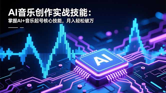 AI音乐创作实战技能：掌握AI+音乐起号核心技能，月入轻松破万-想要创业网