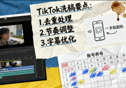 TikTok洗稿剪辑全流程课-想要创业网