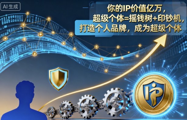 你的IP价值亿万，超级个体=摇钱树+印钞机，打造个人品牌，成为超级个体-想要创业网