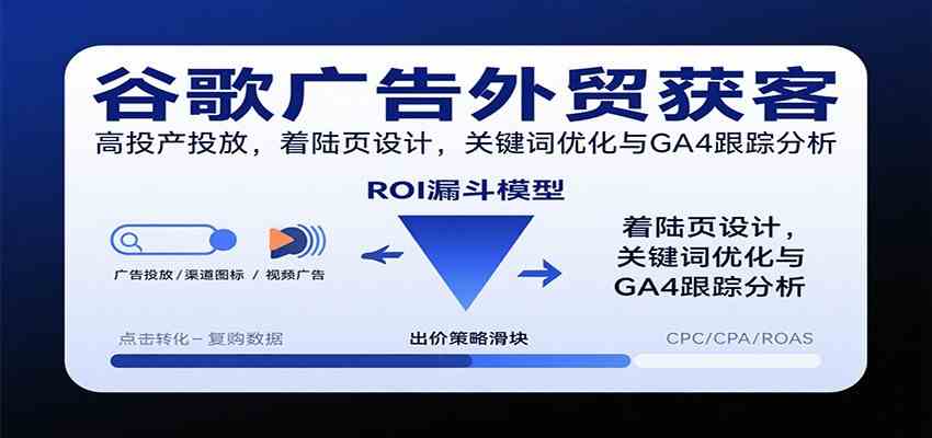 谷歌广告外贸获客,高投产投放,着陆页设计,关键词优化与GA4跟踪分析-想要创业网