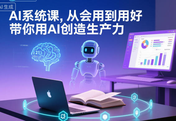 AI系统课，从会用到用好，带你用AI创造生产力-想要创业网