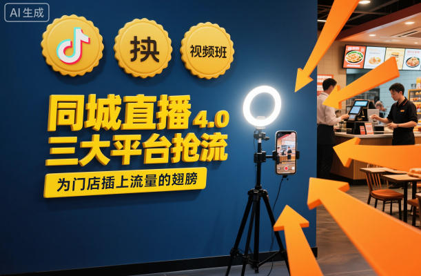 同城直播实操班4.0,三大平台抢流,为门店插上流量的翅膀-想要创业网