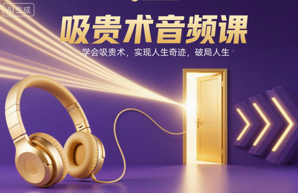 吸贵术音频课，学会吸贵术，实现人生奇迹，破局人生-想要创业网