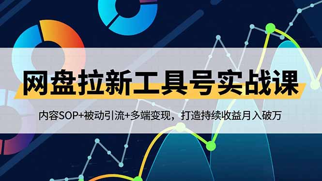 网盘拉新工具号实战课，内容SOP+被动引流+多端变现，打造持续收益月入破万-想要创业网