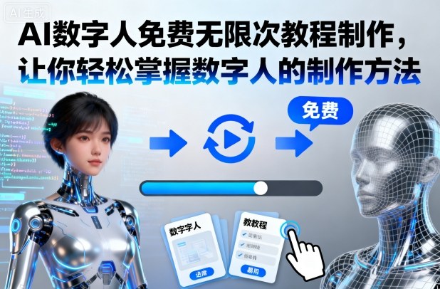 AI数字人免费无限次教程制作,让你轻松掌握数字人的制作方法-想要创业网