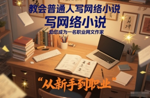 教会普通人写网络小说,助您成为一名职业网文作家-想要创业网