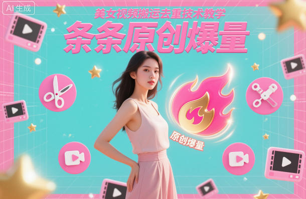 美女视频搬运去重技术教学，条条原创爆量-想要创业网