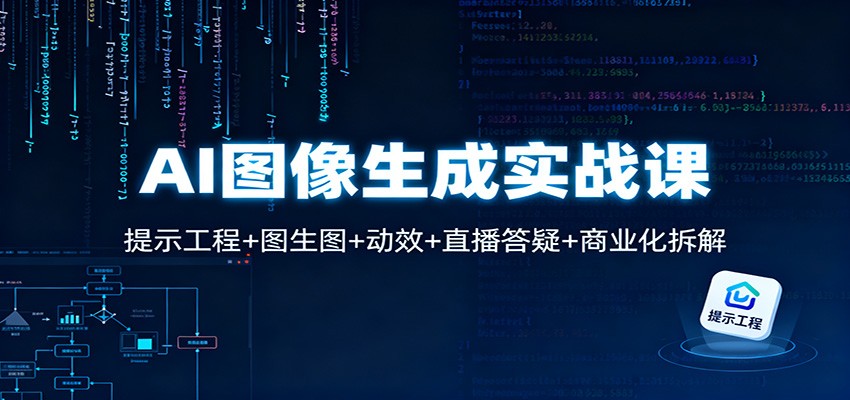 AI图像生成实战课：提示工程+图生图+动效+直播答疑+商业化拆解-想要创业网