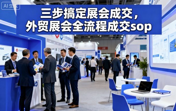 三步搞定展会成交，外贸展会全流程成交sop-想要创业网