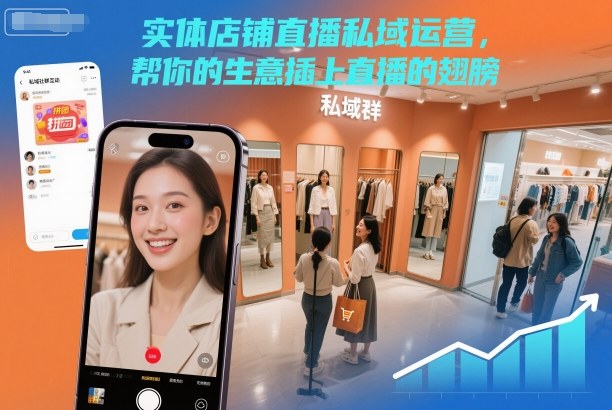 实体店铺直播私域运营，帮你的生意插上直播的翅膀-想要创业网