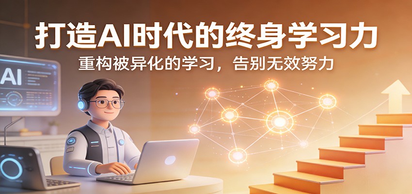 打造AI时代的终身学习力：重构被异化的学习，告别无效努力-想要创业