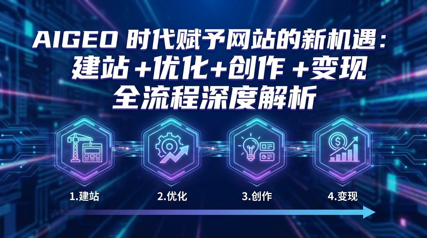 AIGEO+时代赋予网站的新机遇：建站+优化+创作+变现+全流程深度解析-想要创业