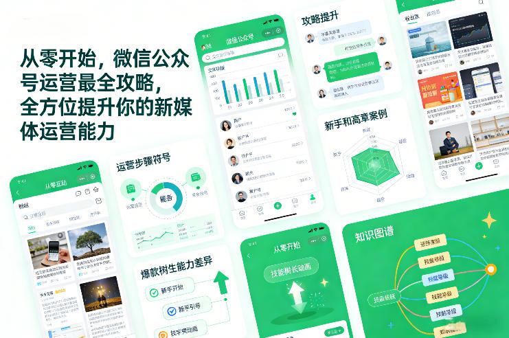 从零开始，微信公众号运营最全攻略，全方位提升你的新媒体运营能力-想要创业