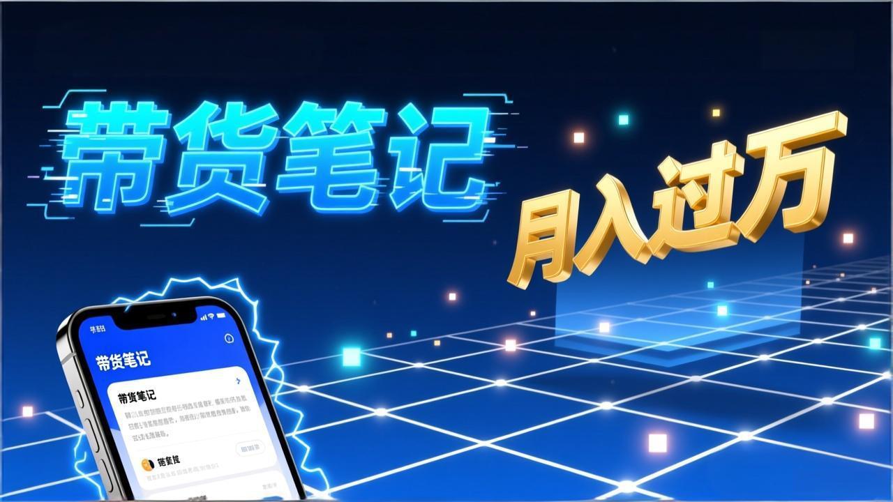 小红书爆款笔记带货实战：拆解封面标题正文全要素，手把手教你单篇笔记带货月入过万-想要创业