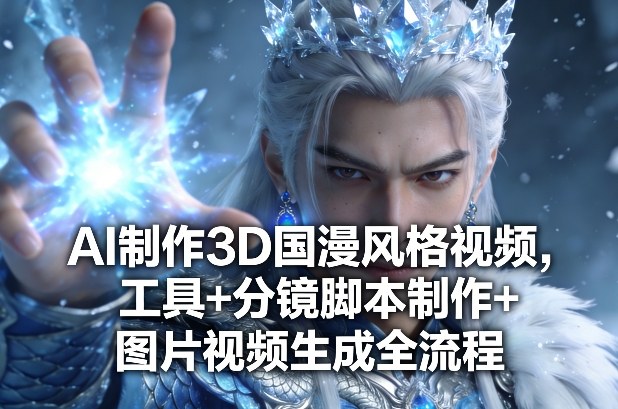 AI制作3D国漫风格视频，工具+分镜脚本制作+图片视频生成全流程-想要创业