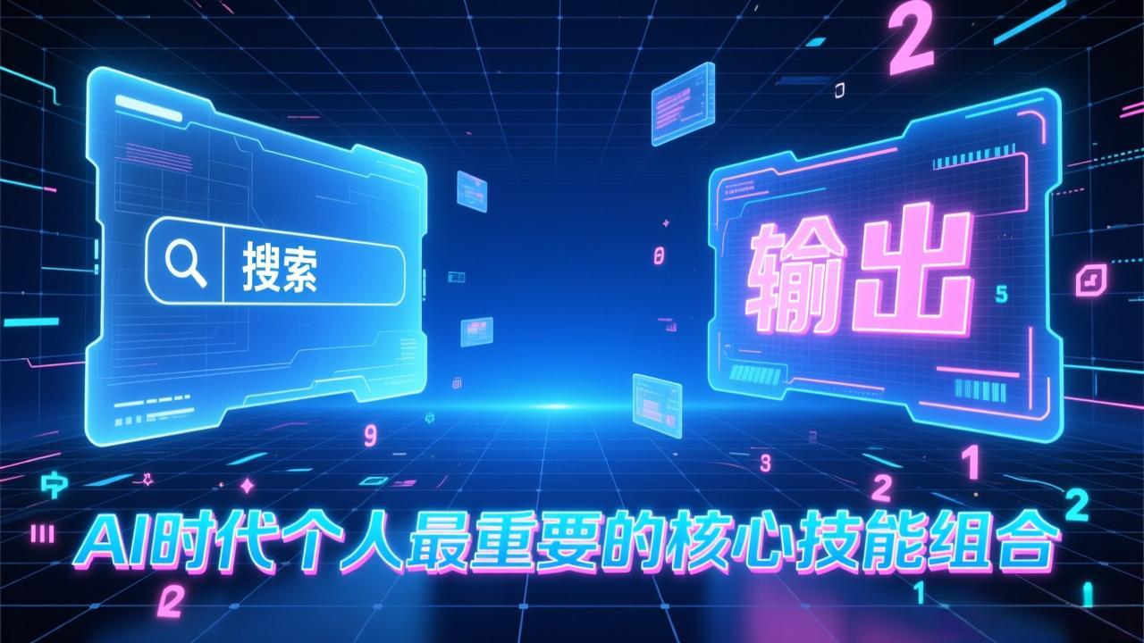 付费文章：AI时代个人最重要的核心技能组合：“输出能力”和“搜索能力”-想要创业