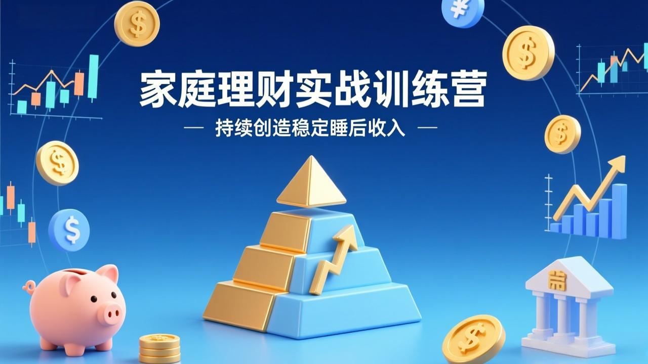 家庭理财实战训练营:从0到1建体系,三阶进阶层层递进,助你持续创造稳定睡后收入 家庭理财实战训练营:从0到1建体系,三阶进阶层层递进,助你持续创造稳定睡后收入