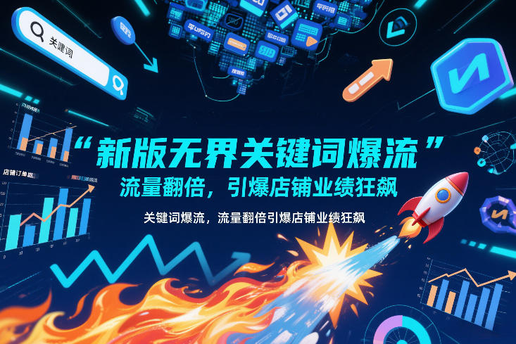 新版无界关键词爆流，流量翻倍，引爆店铺业绩狂飙-想要创业
