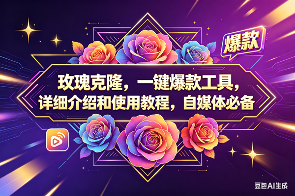 （18163期）玫瑰克隆，一键爆款工具，ai智能体，自媒体神器，60多个功能教程-想要创业