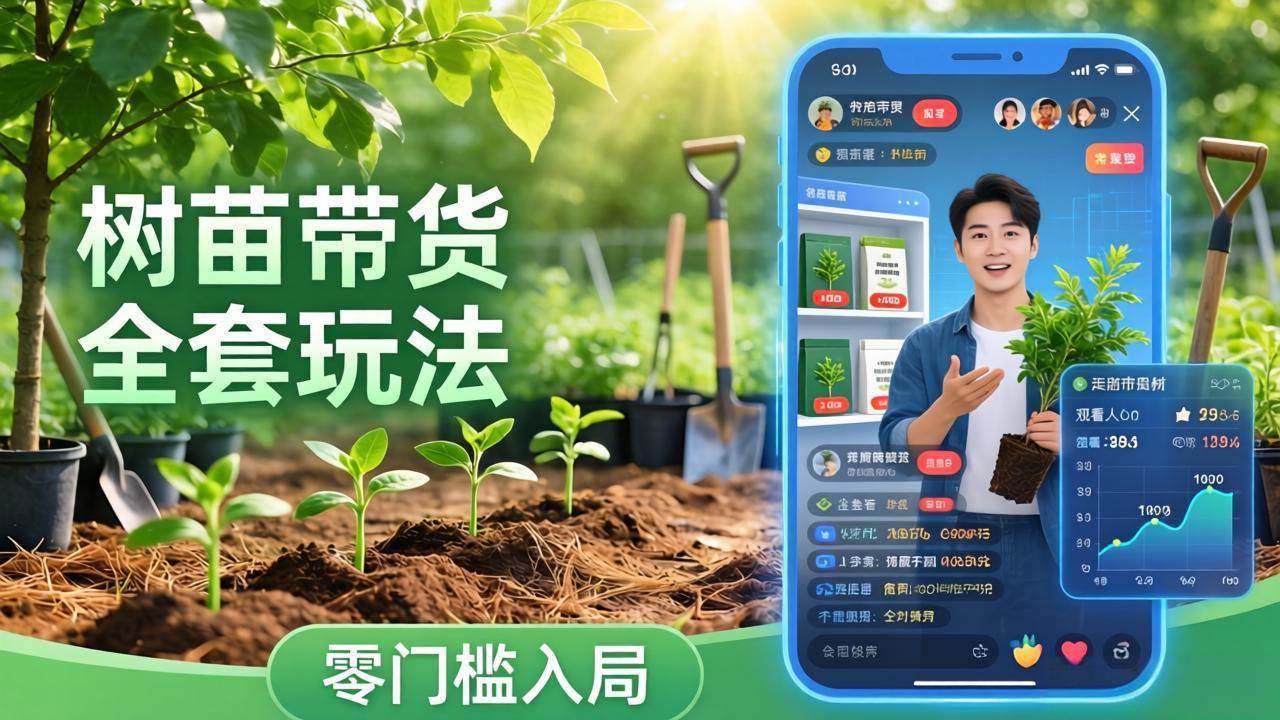 （17729期）视频号AI树苗带货全套玩法：零门槛入局，掌握豆包、千问等AI工具制作树苗视频的全套流程-想要创业