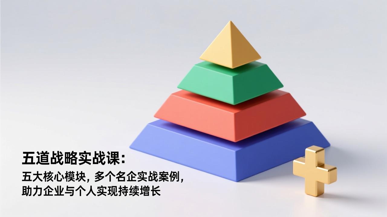 五道战略实战课：五大核心模块，多个名企实战案例，助力企业与个人实现持续增长-想要创业