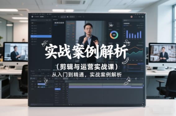 剪辑与运营实战课，从入门到精通，实战案例解析(更新2026)-想要创业