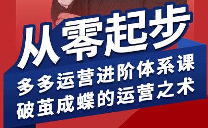 海神·拼多多运营进阶系统课(更新9月)-想要创业