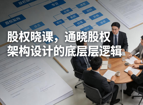 股权晓课，通晓股权架构设计的底层逻辑-想要创业