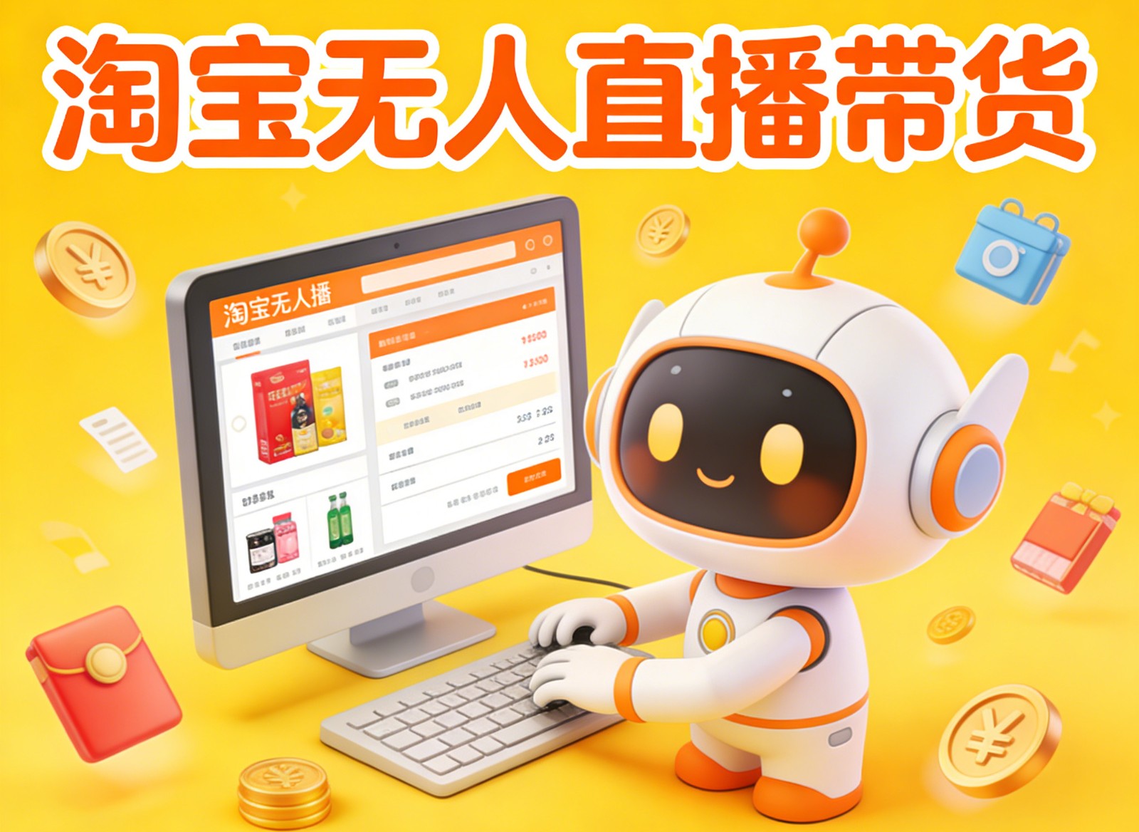 淘宝无人直播带货，24小时自动卖货，月佣金1W+，不违规不封号，不用露脸-想要创业