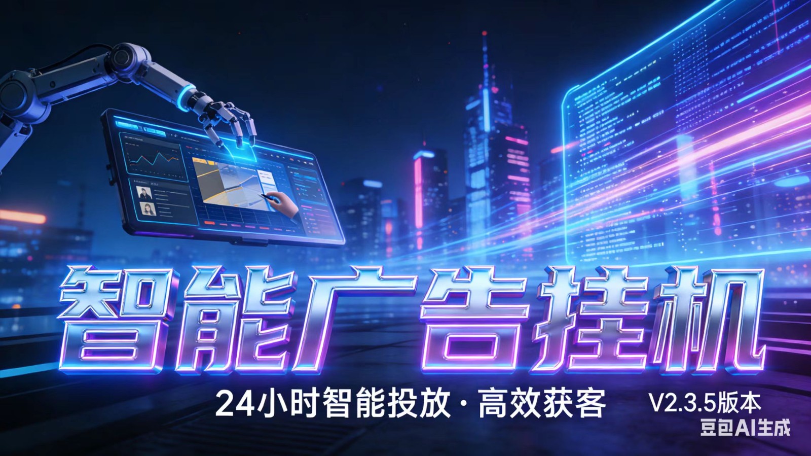 AI 广告云挂机 · 全域流量变现平台-想要创业