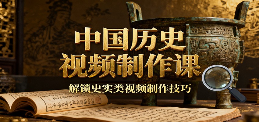 中国历史视频制作课：疆域地图集+参考文案+练习素材，解锁史实类视频制作技巧-想要创业