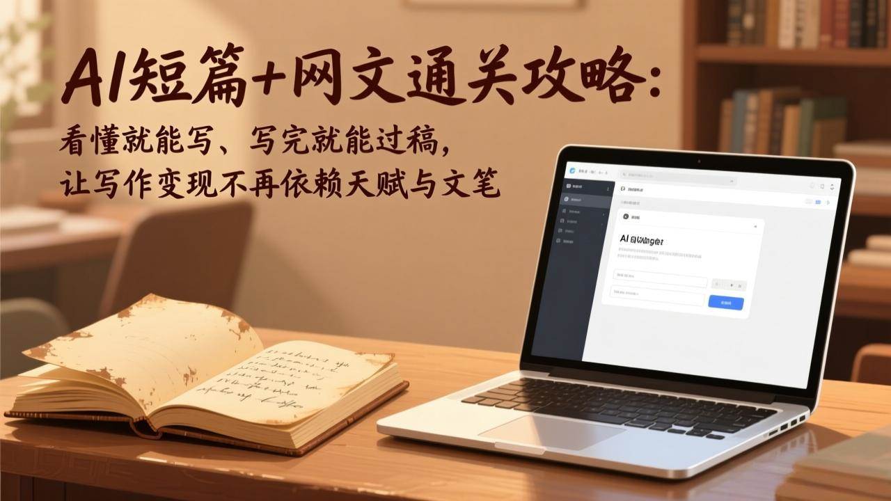 （17515期）AI短篇+网文通关攻略：看懂就能写、写完就能过稿，让写作变现不再依赖天赋与文笔-想要创业