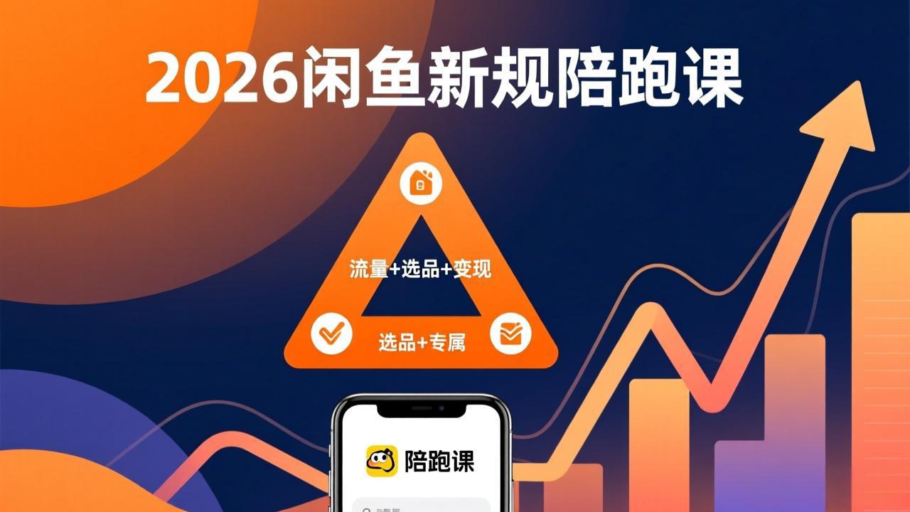 2026闲鱼高阶陪跑课全新上线，带你吃透新规玩转选品流量，从零搭建稳定变现盈利体系-想要创业