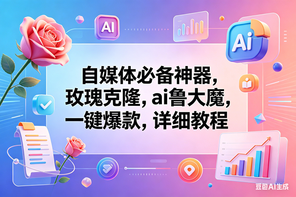 （18273期）玫瑰克隆神器，一键爆款工具，自媒体必备，60多个功能的教程-想要创业